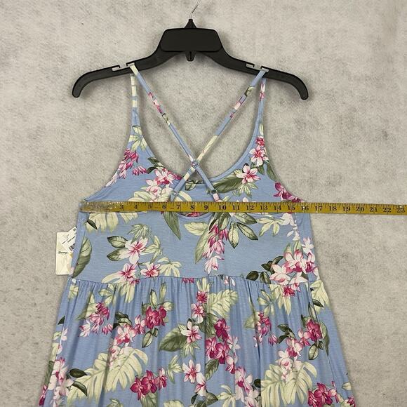 Tommy Bahama Womens Short Night Gown Small Blue Floral Sleep Dress Sleepwear NEW - Picture 4 of 12